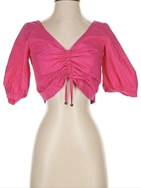 Pinko Fuchsia Ruched Blouse
